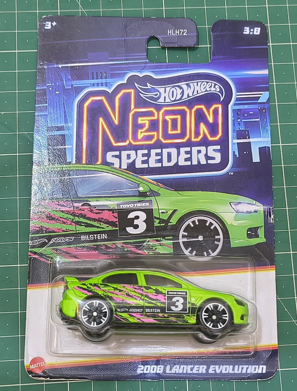 2008 Lancer Evolution Neon Speeders Hot Wheels