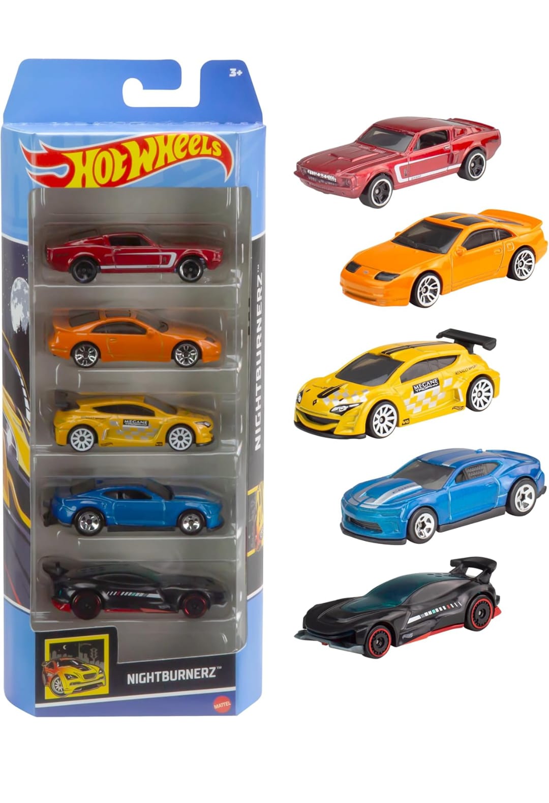 NIGHTBURNERZ Hot Wheels 5 Pack 1:64 Models