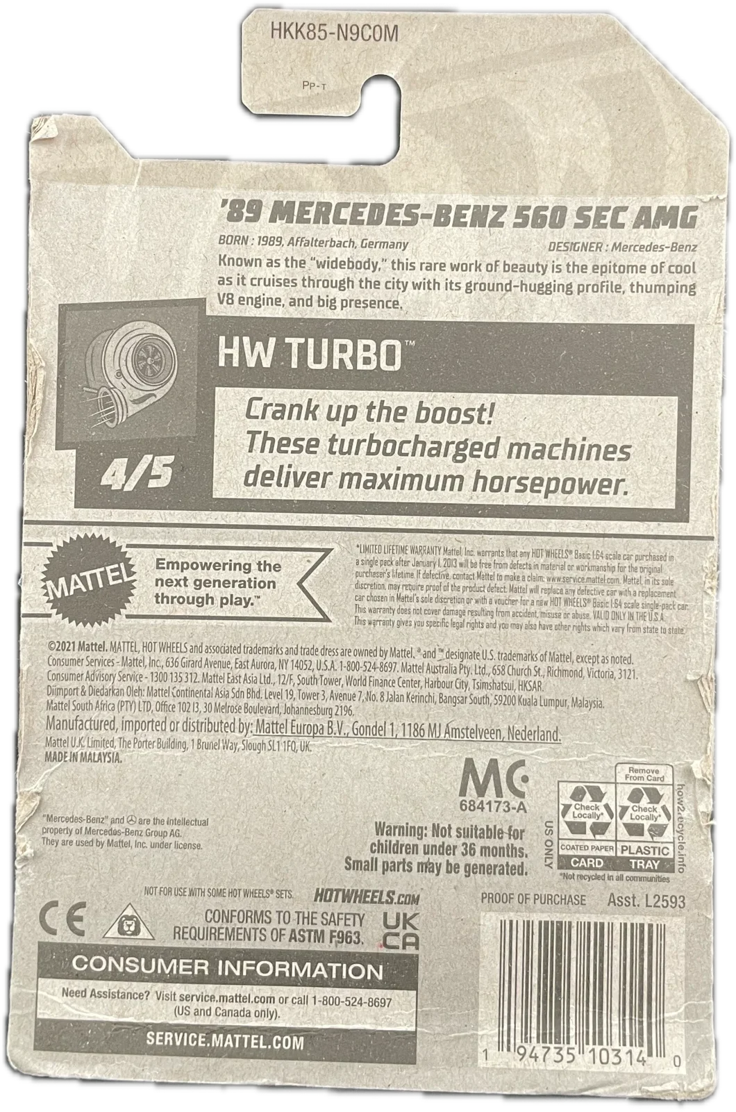 89 Mercedes-Benz 560 SEC AMG