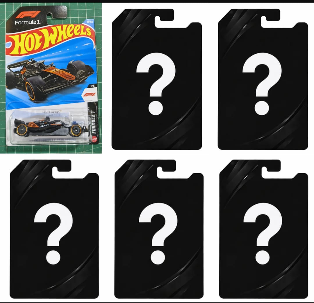 McLaren F1 Imported with 5 Mystery Cars (Set of 6)