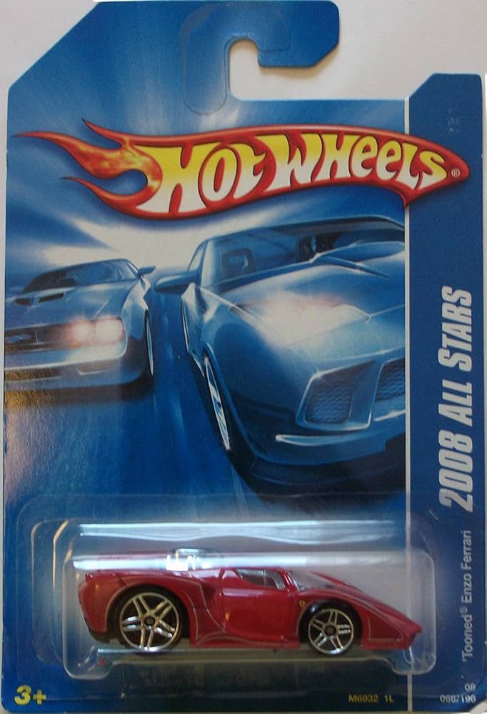 Tooned Enzo Ferrari 2008 All Stars First Editions Hot Wheels