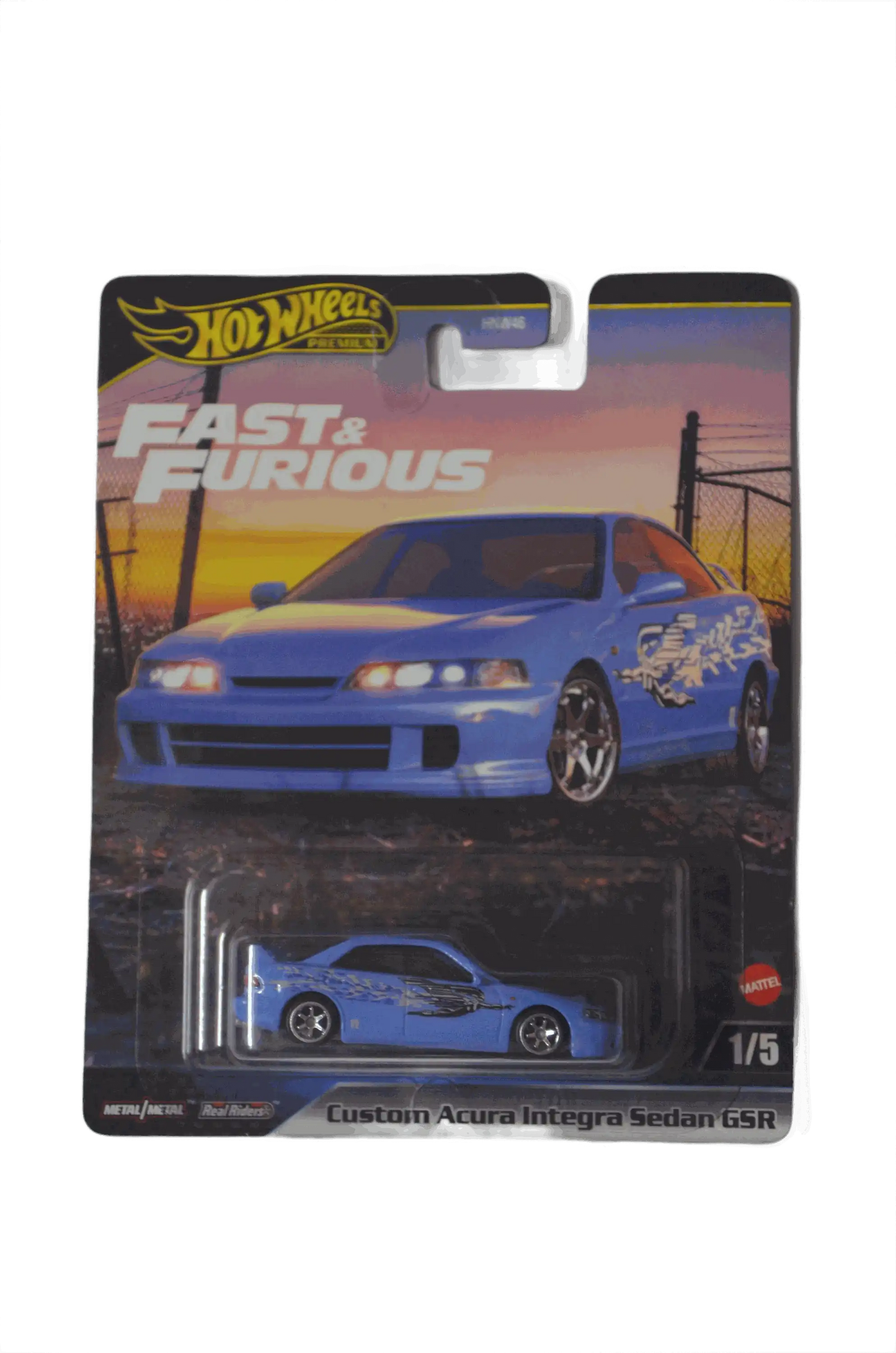Acura Blue Custom Integra GSR Blue Hot Wheels Premium