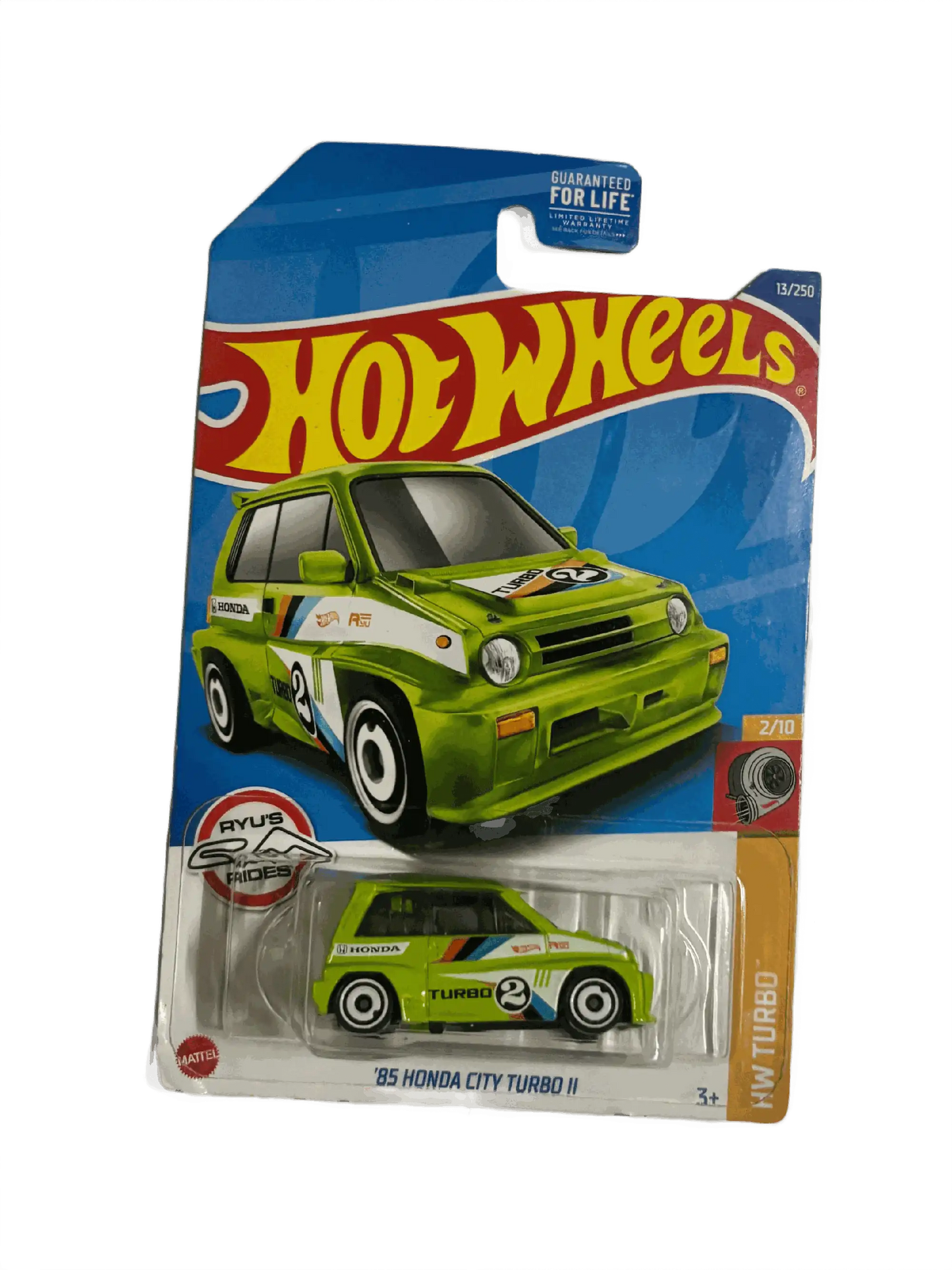 Honda 1985 City Turbo 2 Green Hot Wheels