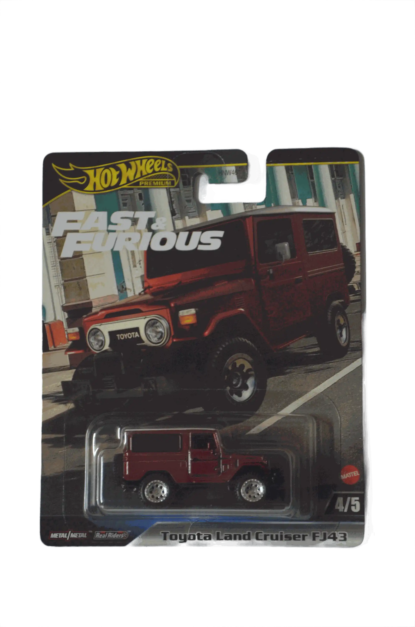 Toyota Land Cruiser FJ43 Dark Red Hot Wheels Premium