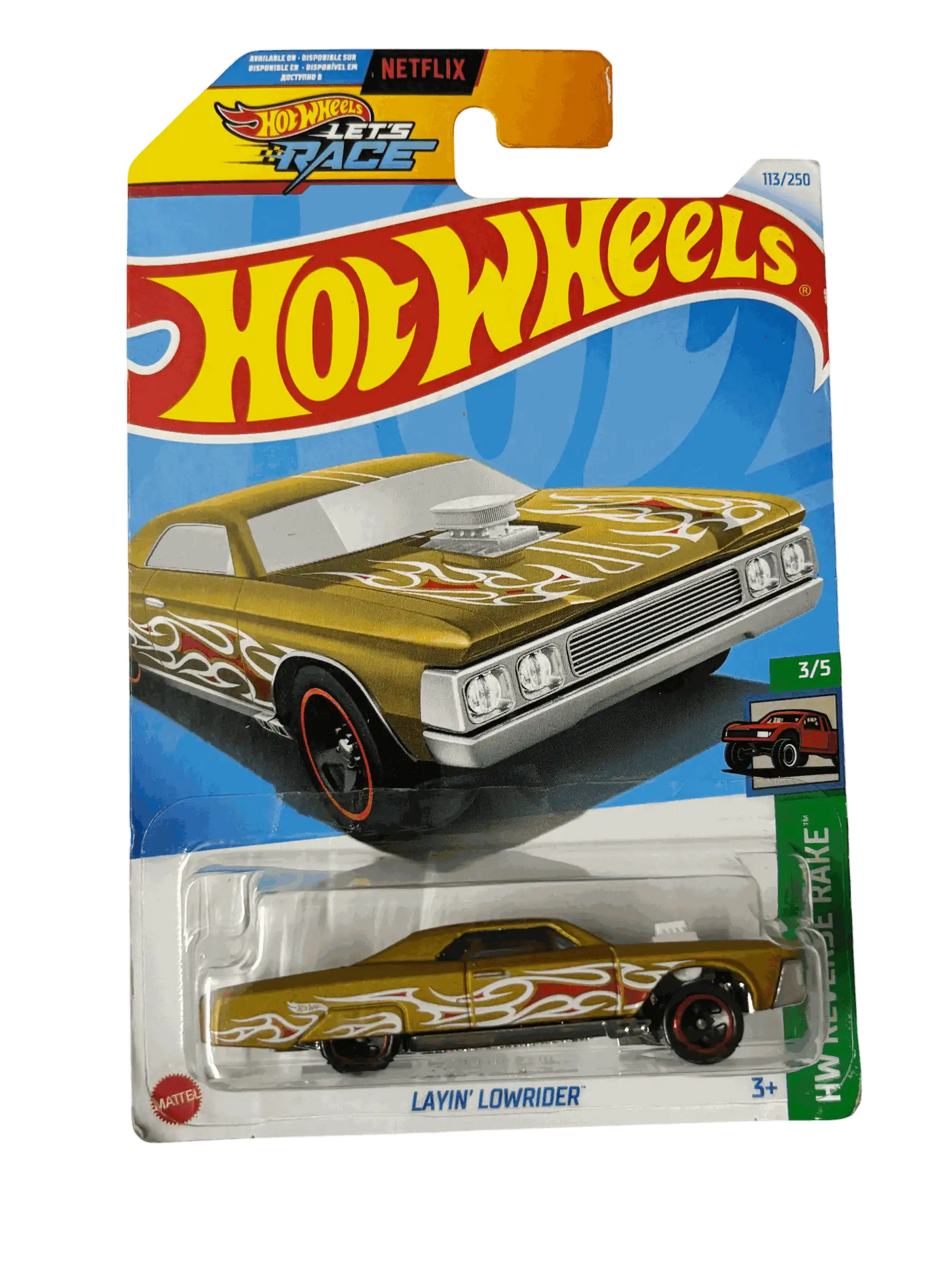 Layin Lowrider Matte Goldenrod Hot Wheels
