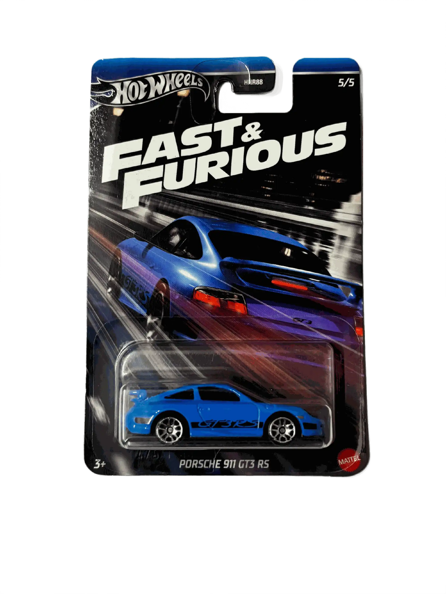 Porsche 911 GT3 RS Blue Hot Wheels (Imported)