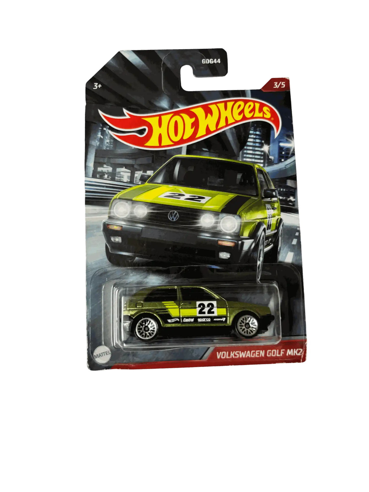 Volkswagen Golf Mk2 Green Hot Wheels Wal-mart Exclusive (Imported)