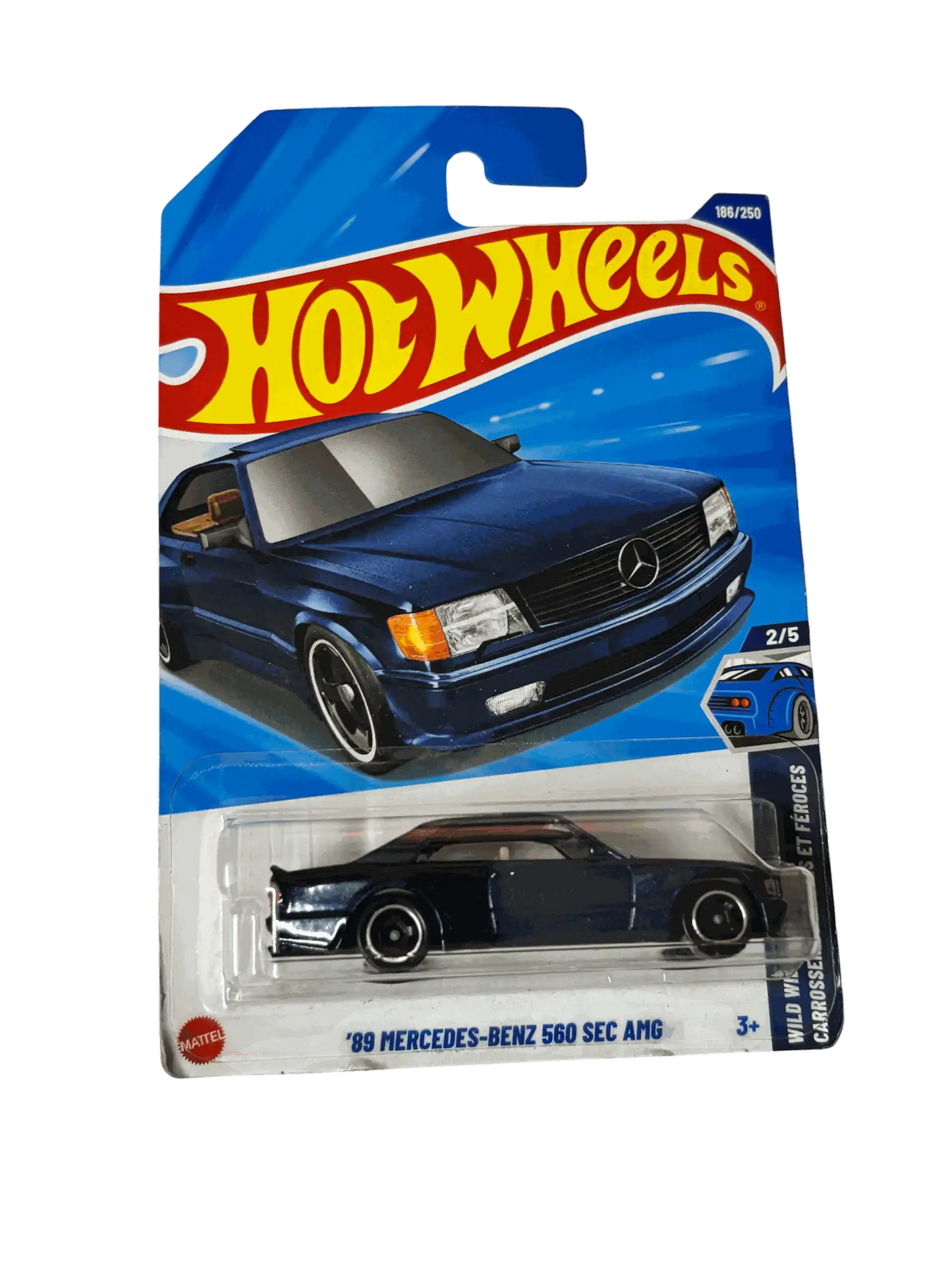 Mercedes Benz 560 SEC Blue Hot Wheels