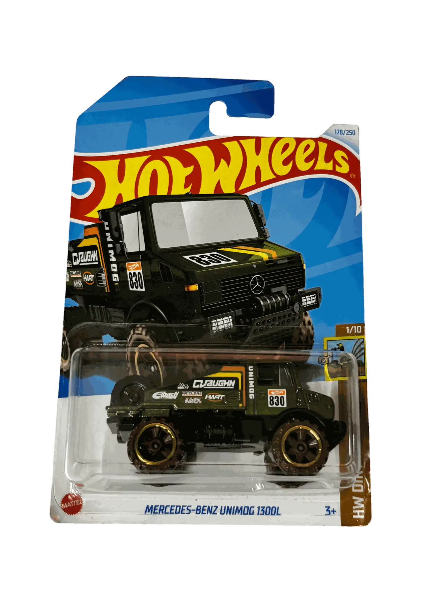 Mercedes Benz Unimog 1300L Green Hot Wheels