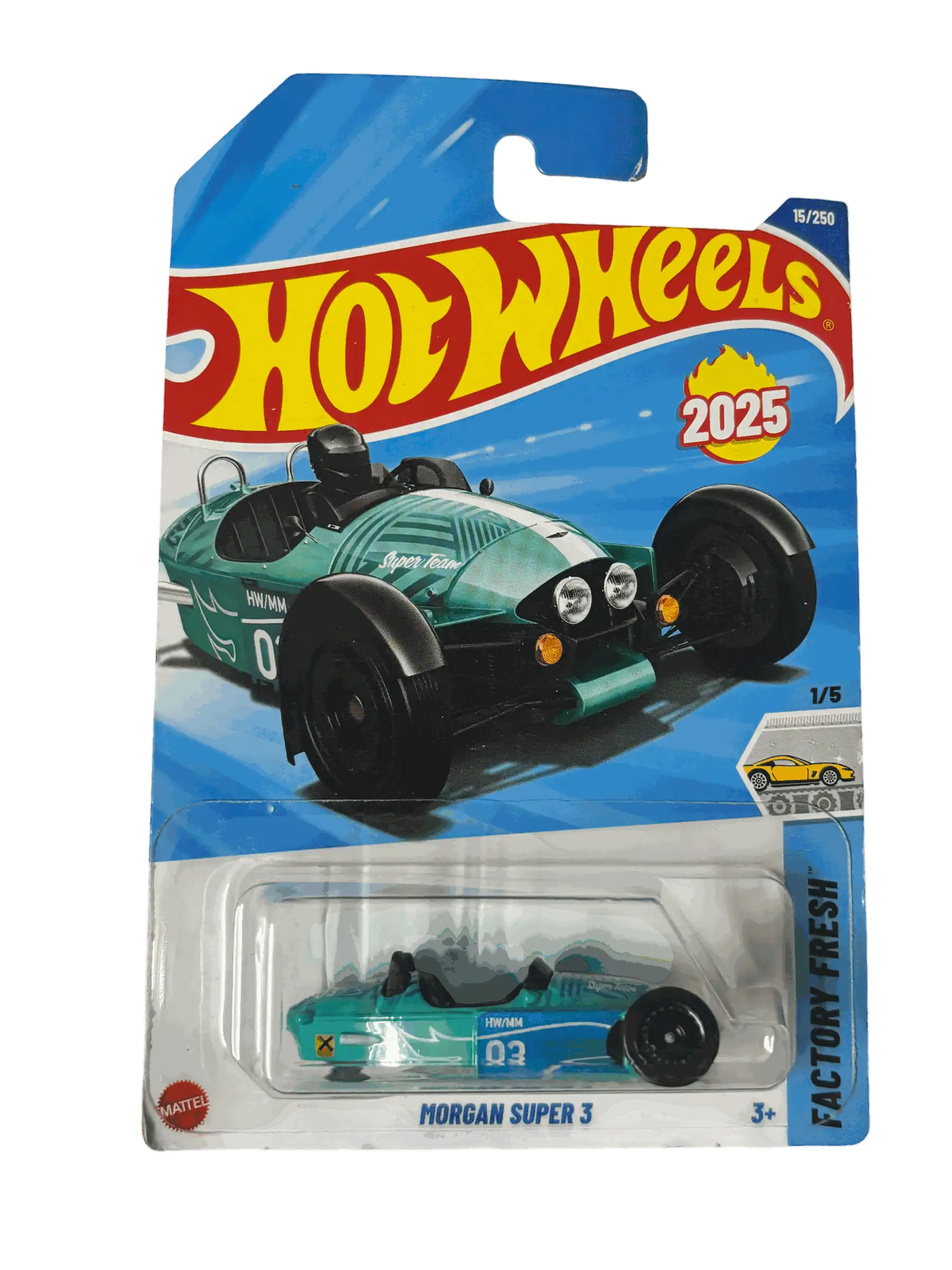Morgan Super 3 Teal Hot Wheels
