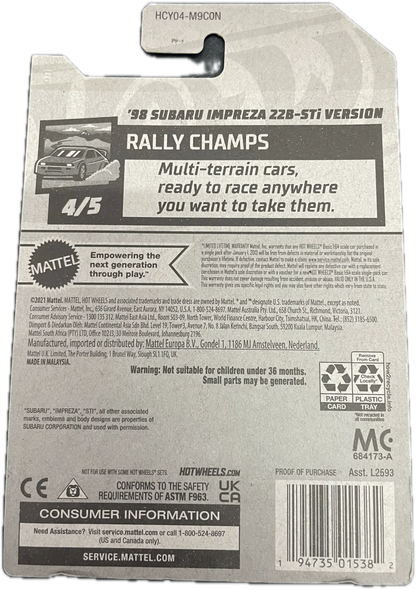 98 Subaru Impreza 22B-STI Version