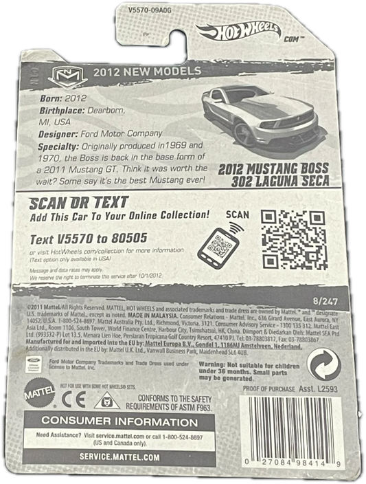 2012 Ford Mustang Boss 302 Laguna Seca