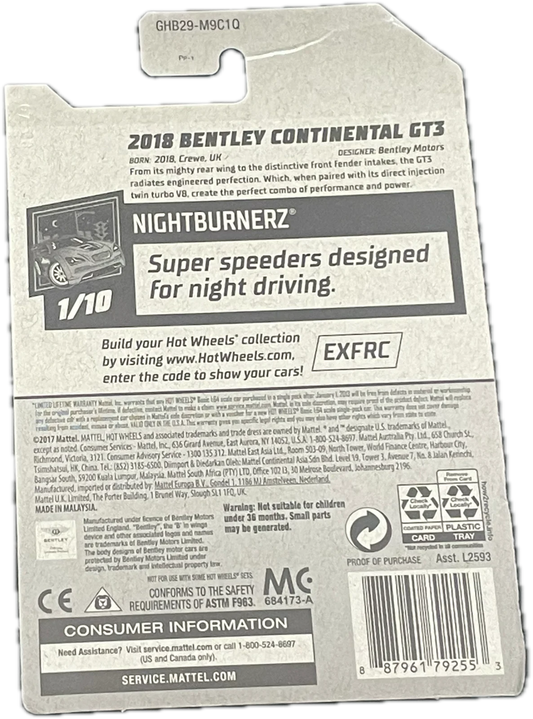 2018 Bentley Continental GT3