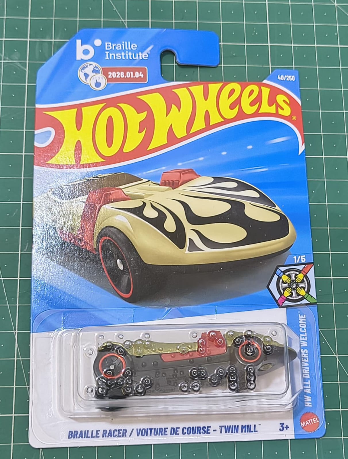 Braille Racer / Voiture De Course - Twin Mill Hot Wheels