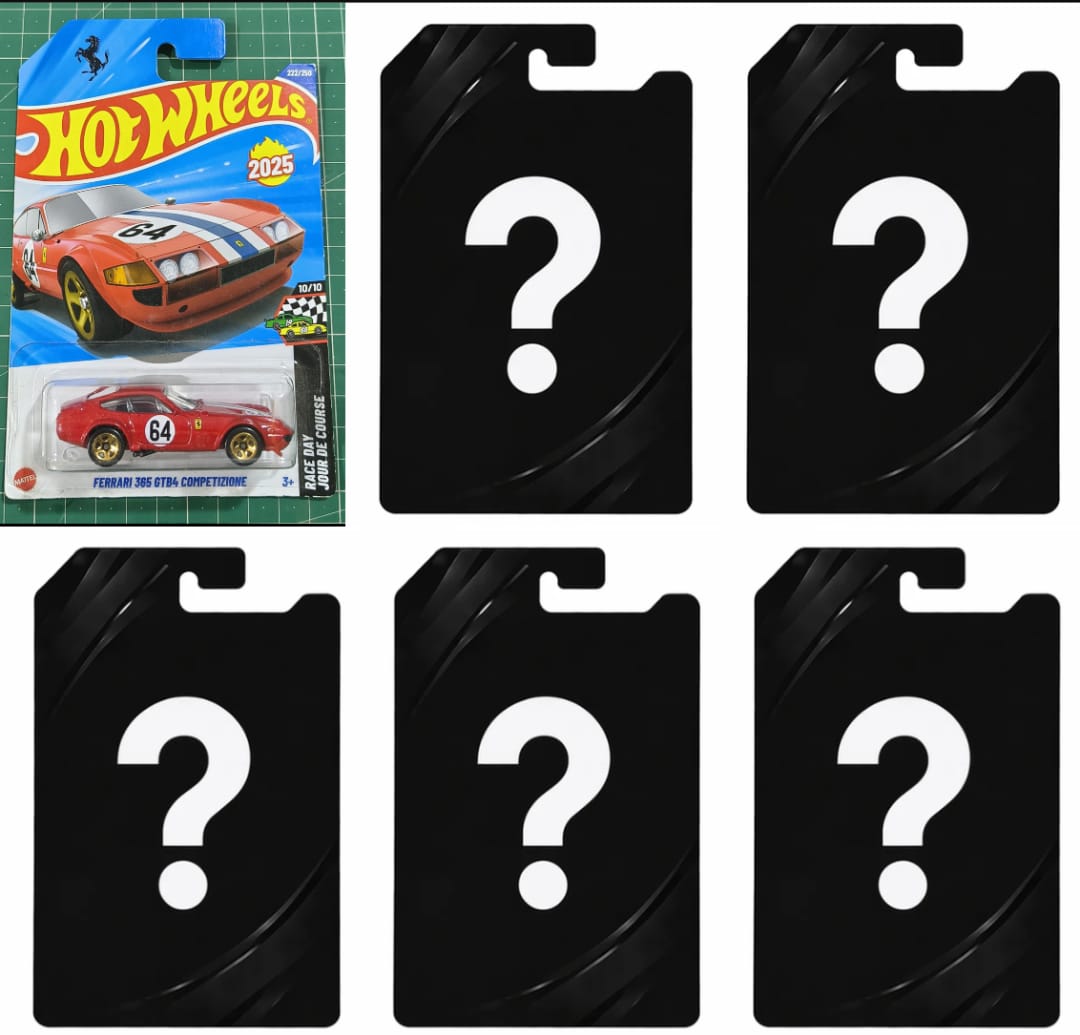 Ferrari 365 GTB4 Competizione with 5 Mystery Cars (Set of 6)