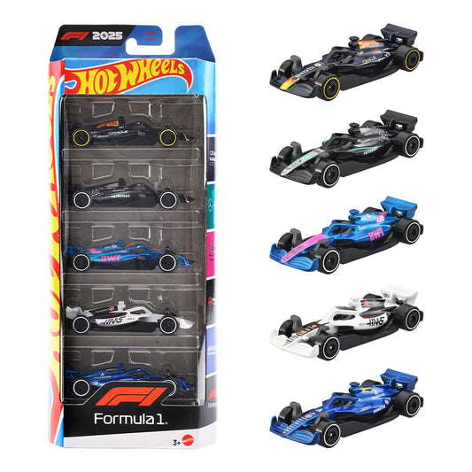 Formula 1 (F1) 5 Car Pack 2025 Hot Wheels