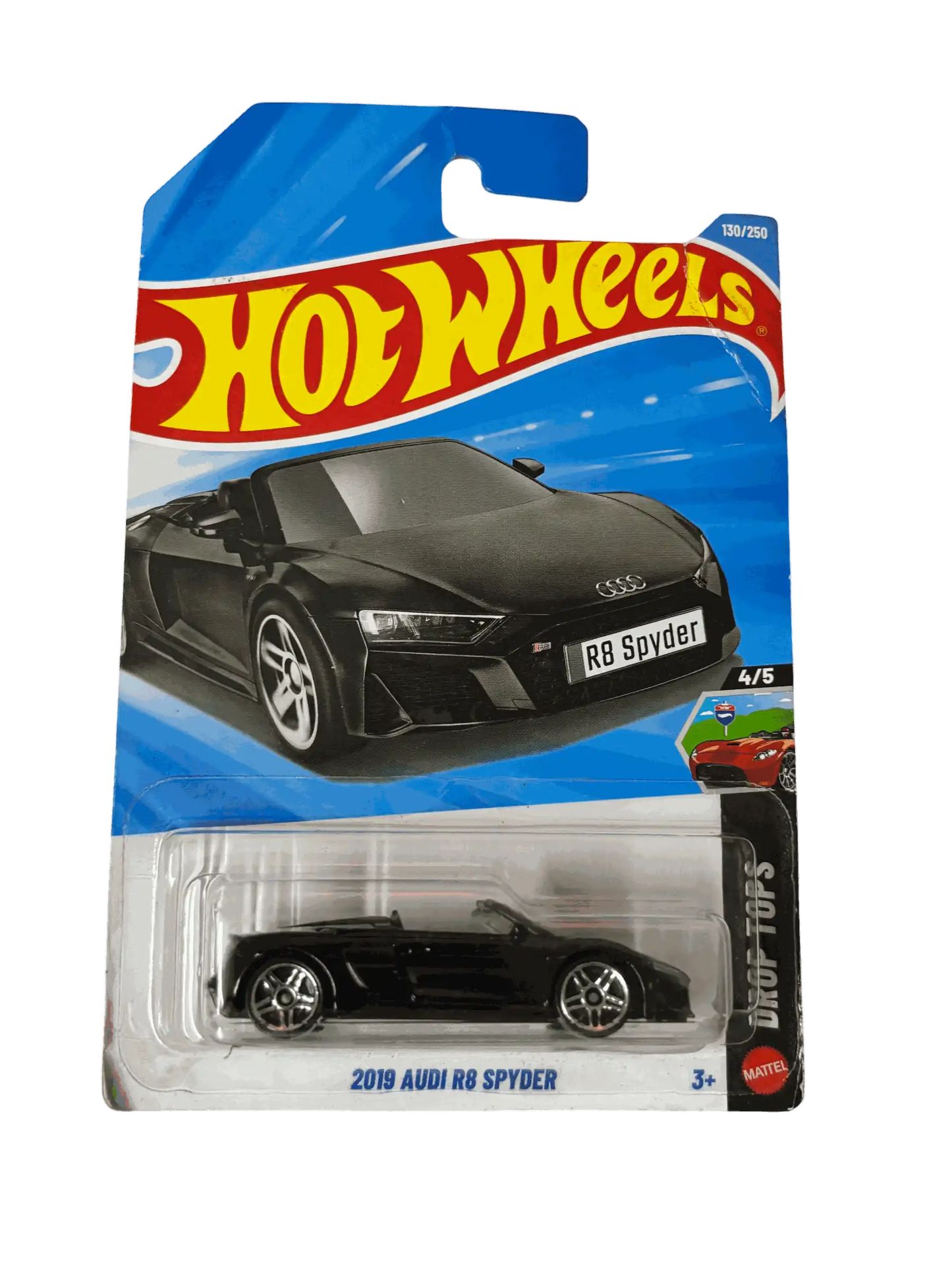 Audi R8 Spyder 2019 Black Hot Wheels