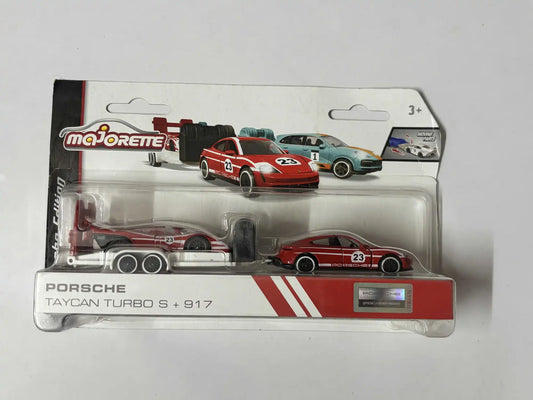 Porsche Taycan Turbo S + 917 Majorette