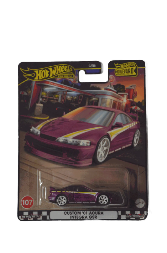 Acura 2001 Custom Integra GSR Violet Hot Wheels Premium