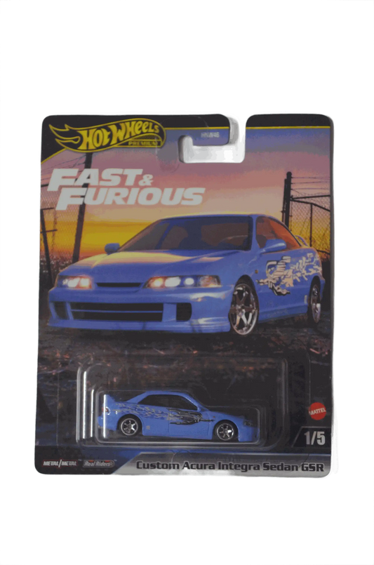 Acura Blue Custom Integra GSR Blue Hot Wheels Premium