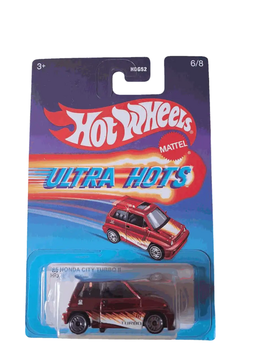 Honda 1985 City Turbo 2 Green Hot Wheels Red Hots