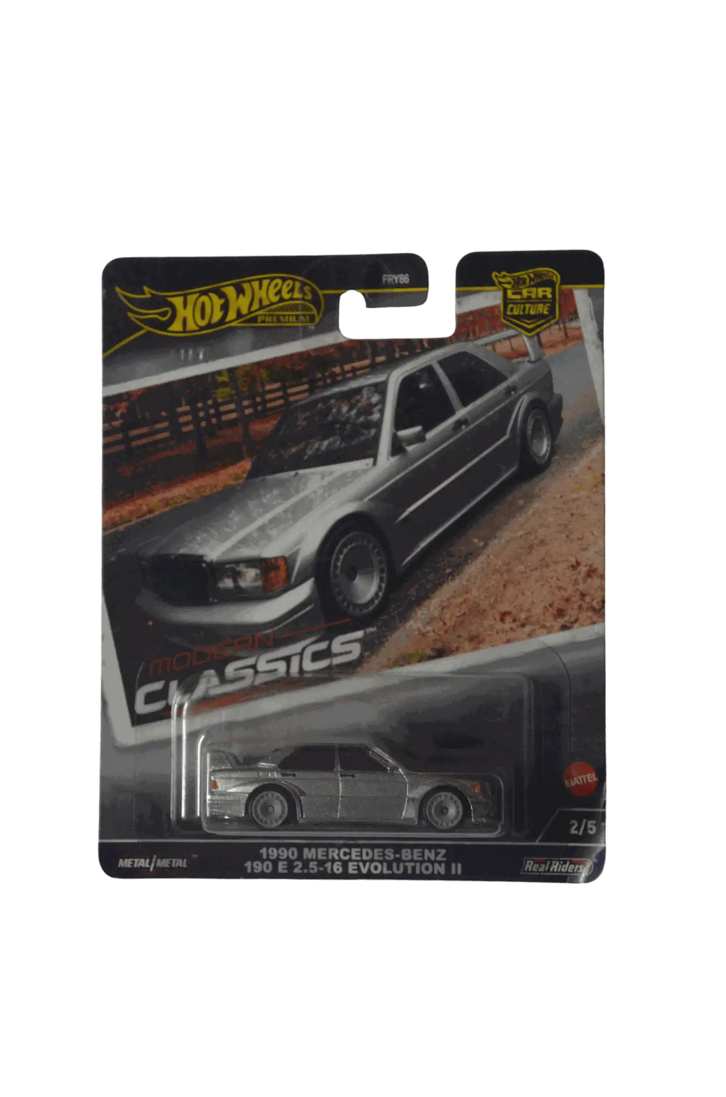 Mercedes-Benz 190 E 2.5-16 Evolution II Silver Hot Wheels Premium