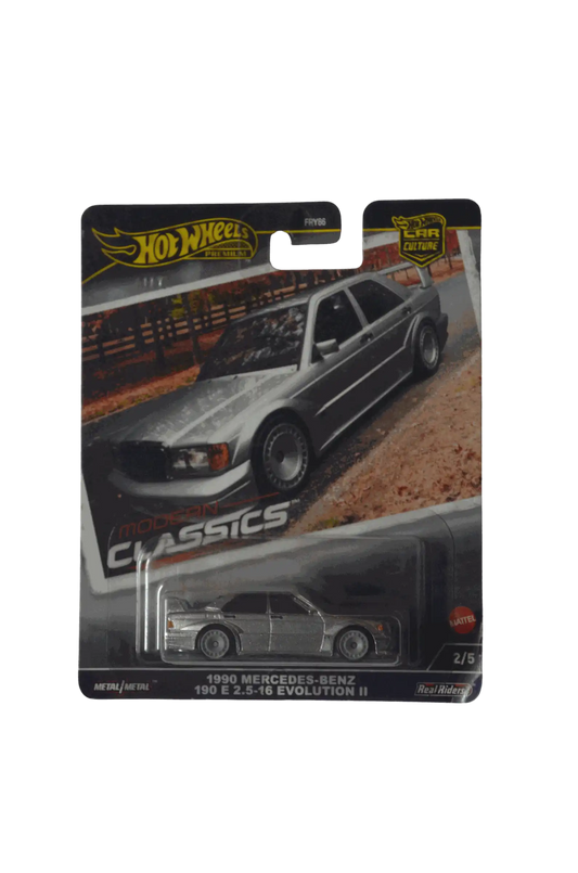 Mercedes-Benz 190 E 2.5-16 Evolution II Silver Hot Wheels Premium