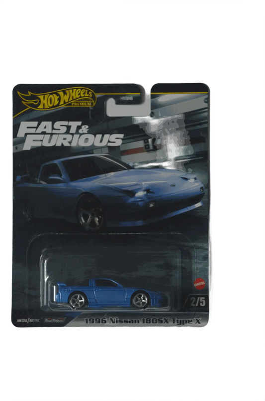 Nissan 1996 180SX Type X Blue Hot Wheels Premium