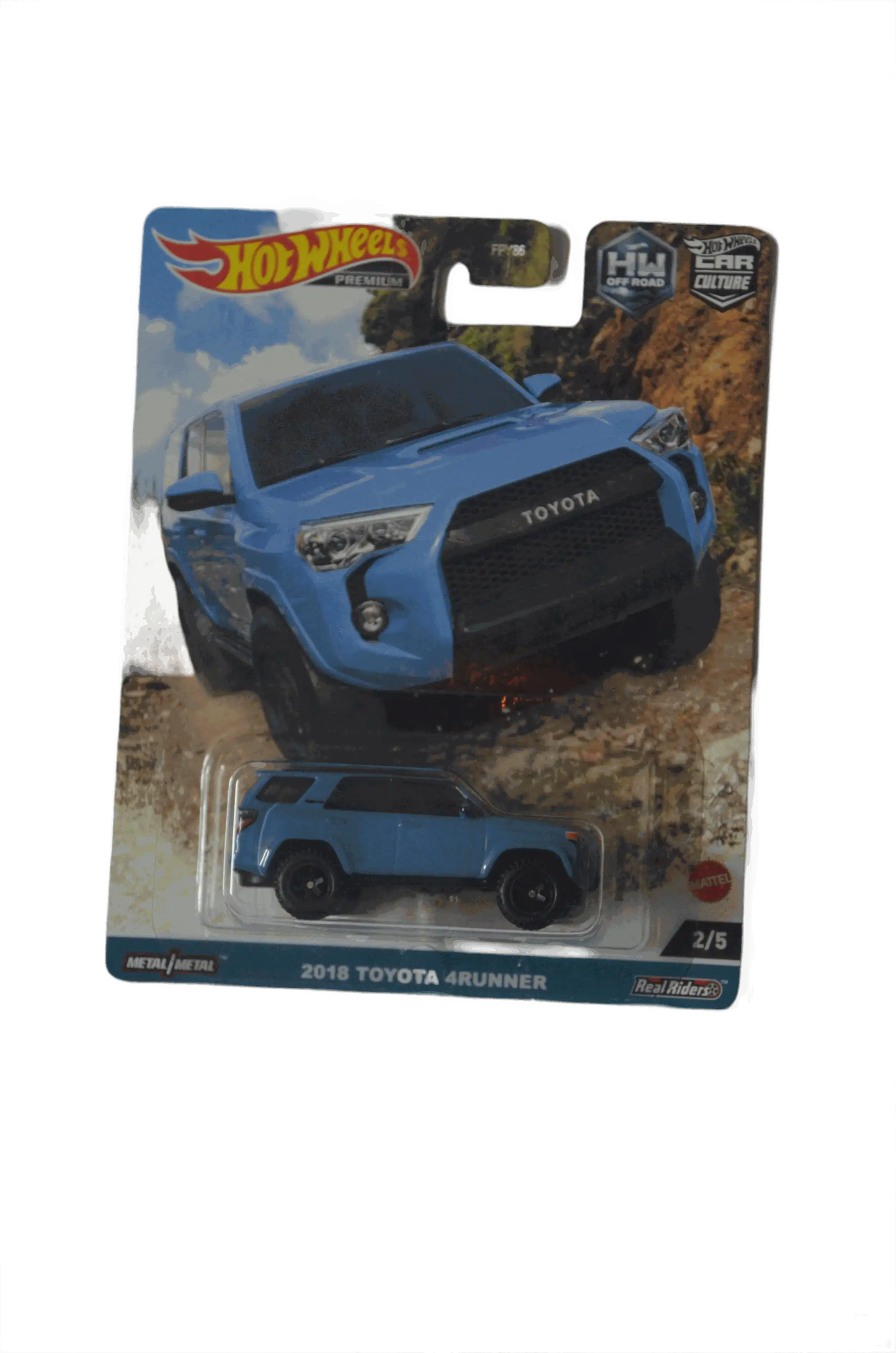 Toyota 2018 4Runner Light Blue Hot Wheels Premium