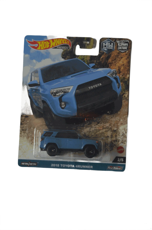 Toyota 2018 4Runner Light Blue Hot Wheels Premium
