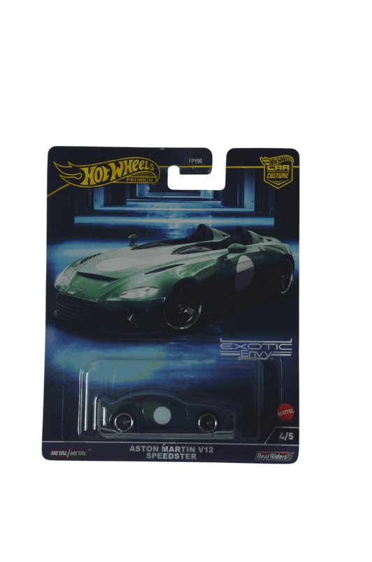 Aston Martin V12 Speedster Green Hot Wheels Premium