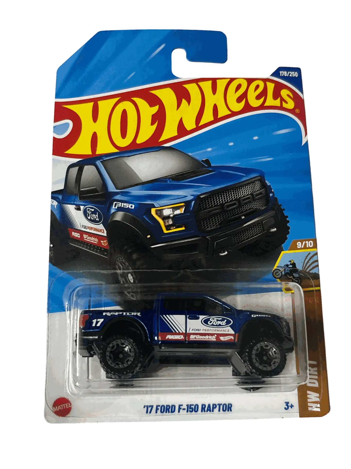 Ford 2017 F-150 Raptor Blue Hot Wheels