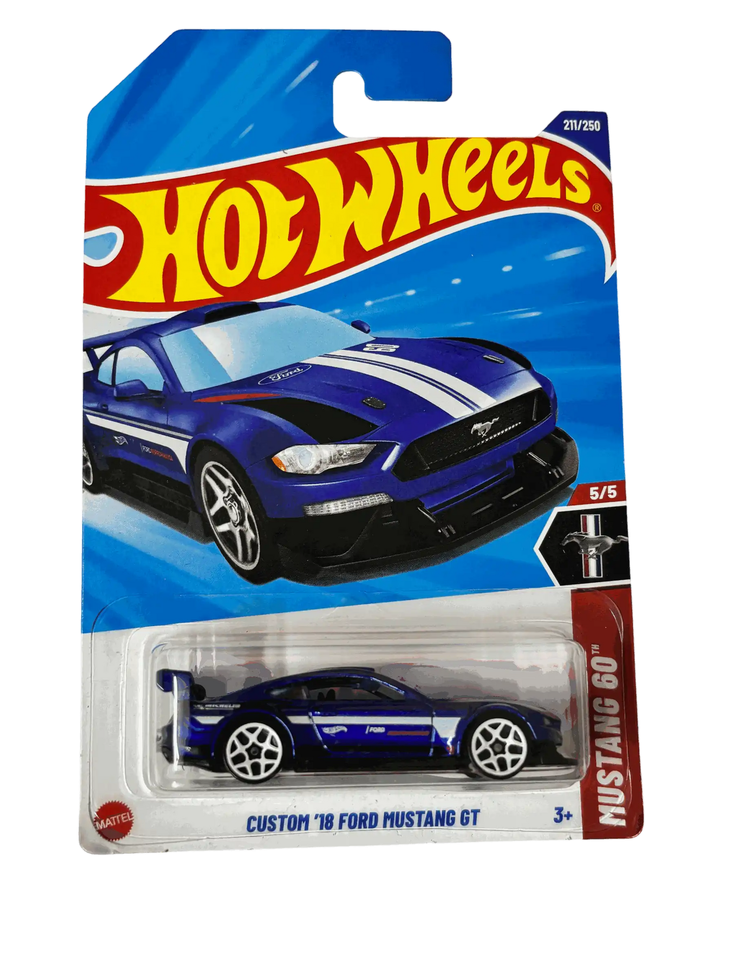 Ford Mustang GT 2018 Blue Hot Wheels