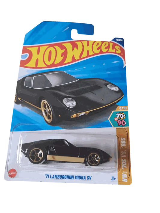 Lamborghini 1971 Miura SV Black Hot Wheels