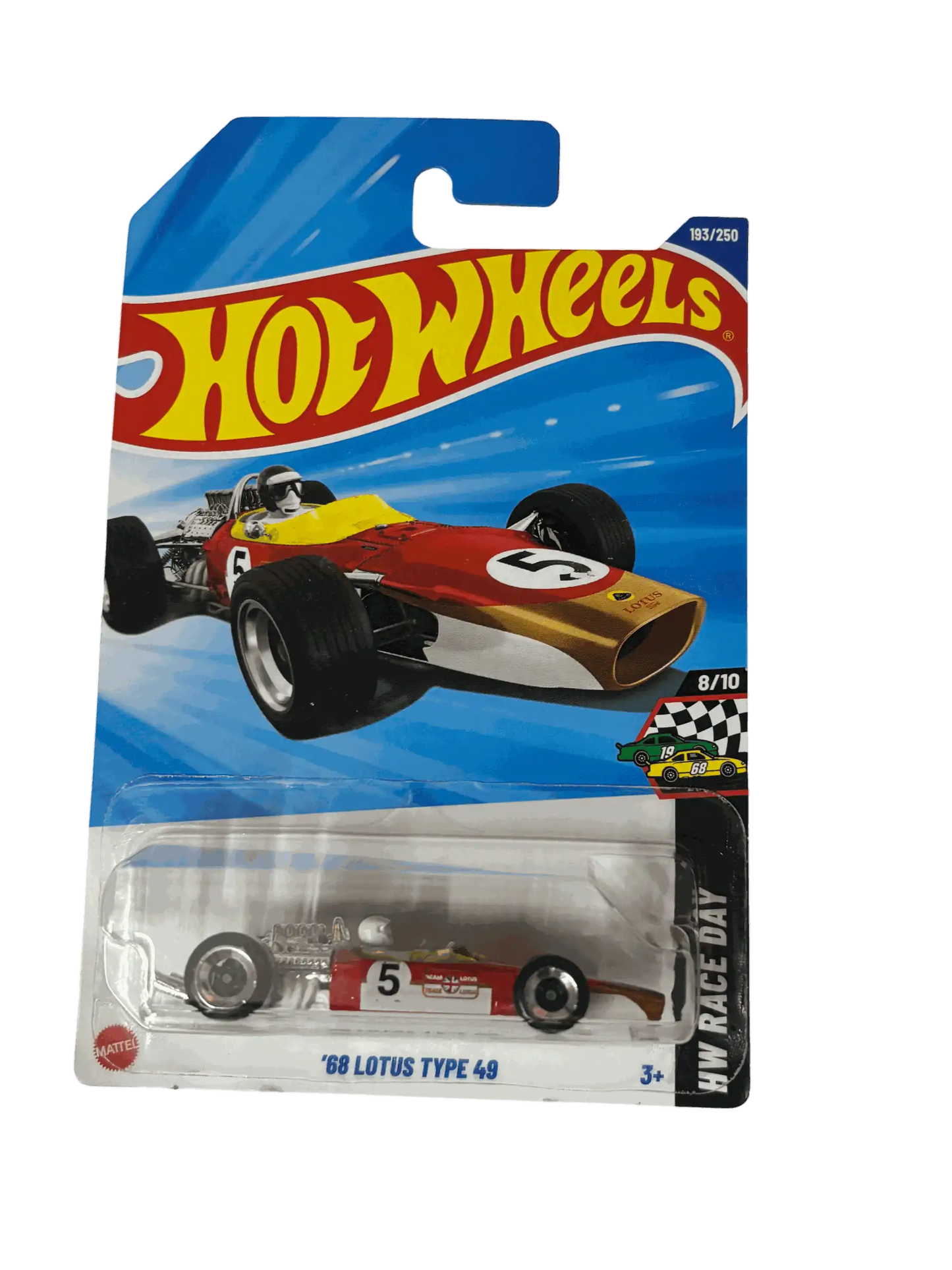 Lotus 1967 Type 49 Red White Hot Wheels
