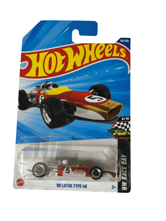 Lotus 1967 Type 49 Red White Hot Wheels