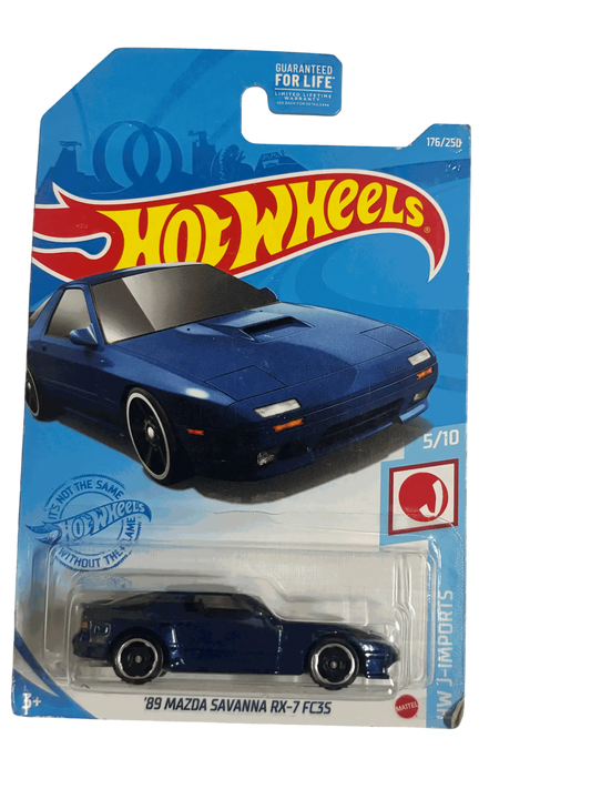Mazda 1989 Savanna RX-7 FC3S Blue Hot Wheels (Imported)
