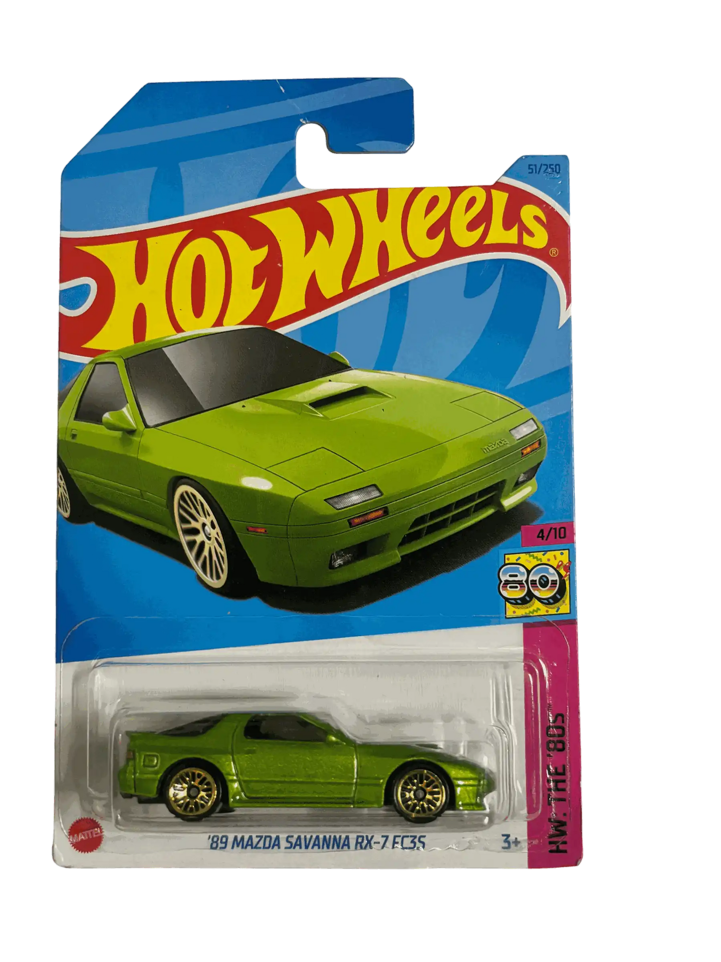 Mazda 1989 Savanna RX-7 FC3S Green Hot Wheels (Imported)