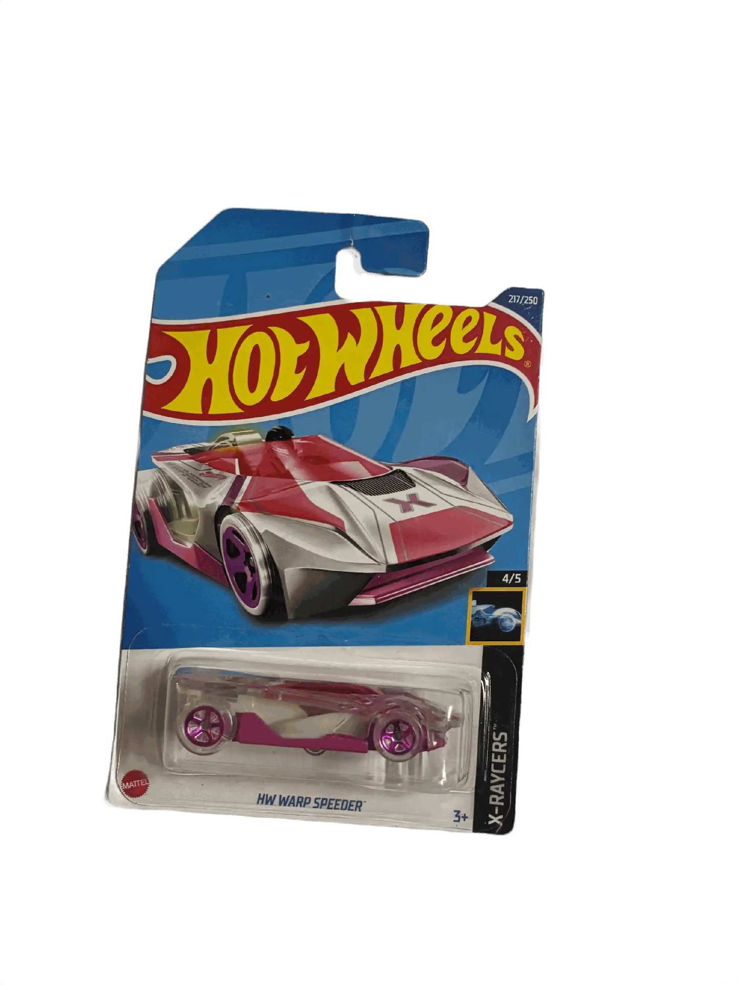 Warp Speeder White Pink Treasure Hunt Hot Wheels (Imported)