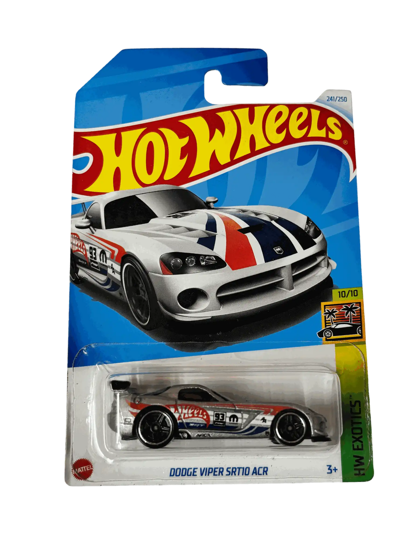 Dodge Viper SRT10 ACR Silver Hot Wheels